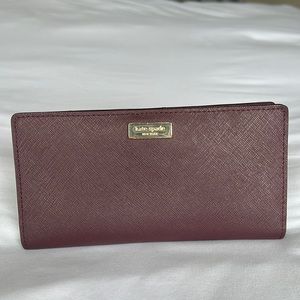 Kate Spade burgundy wallet